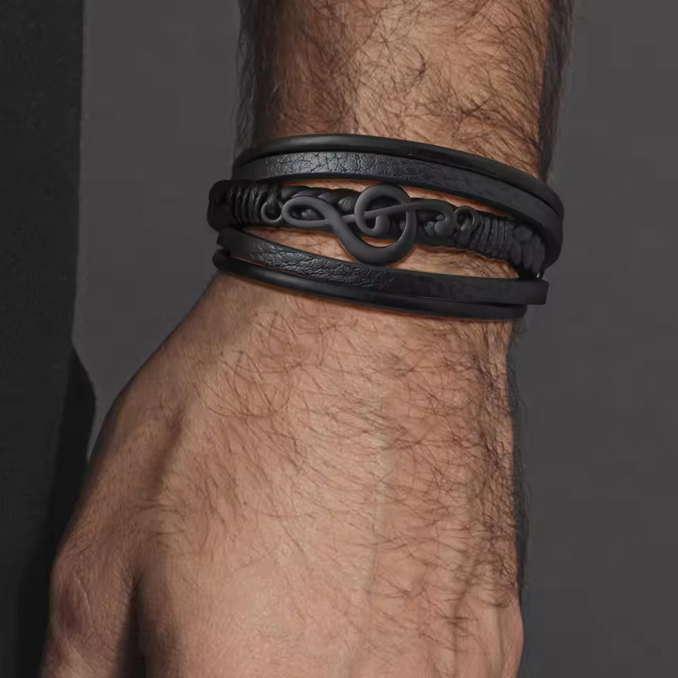 Bracelet en cuir | Rythmo