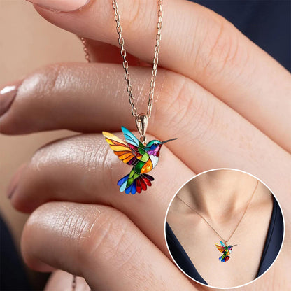 Collier et boucles d'oreilles colibri | Aurélie