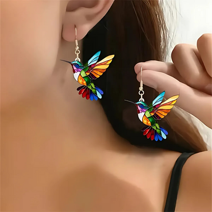 Collier et boucles d'oreilles colibri | Aurélie