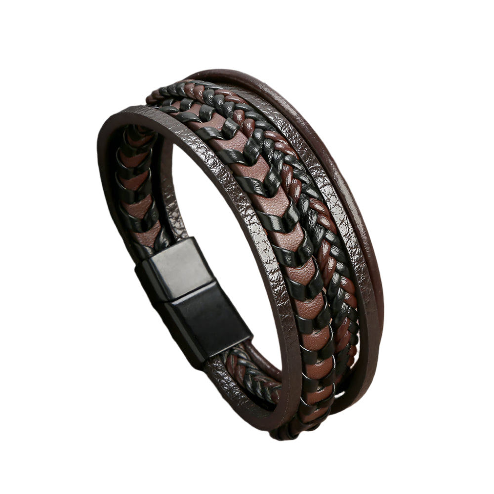 Bracelet viking en cuir tressé | Ragnar