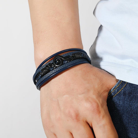 Bracelet en cuir | Rythmo